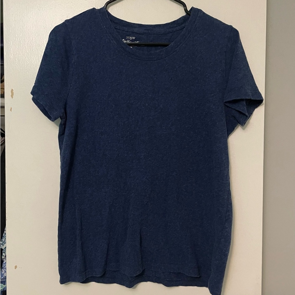 Blue J. Crew Girlfriend Tee